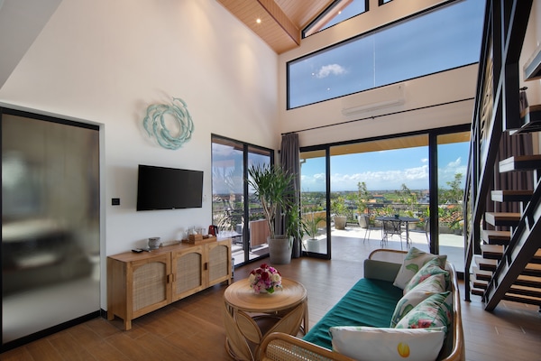 Studio, 2 giường cỡ queen, không hút thuốc, quang cảnh núi | Minibar với thức uống miễn phí, két bảo mật tại phòng, bàn