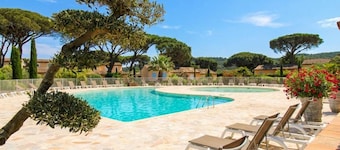 House for 4 people with air conditioning in a private domain with a pool located in Gassin