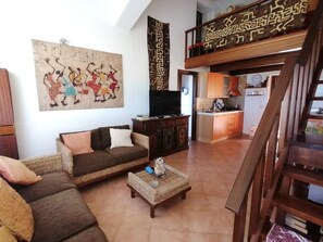 Ferienhaus, 3 Schlafzimmer, Balkon, Gartenblick | Speisen