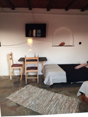 Room, 1 Bedroom, Accessible, Patio | Living area - Room-pyrgi Artemis - Place (Mykonos)