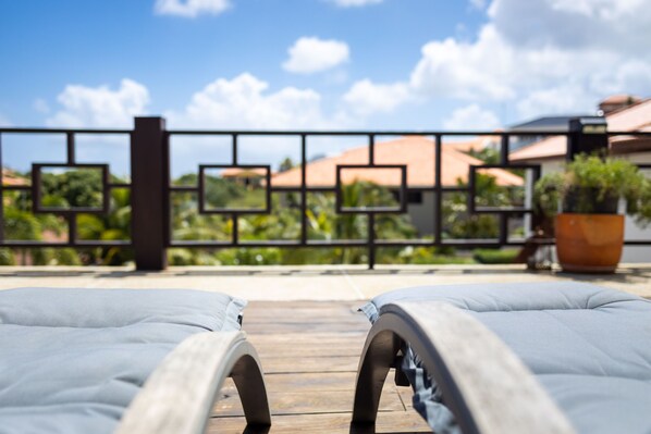 Room, 1 Bedroom, Smoking, Balcony | Sun deck - Room in B&B - Sunny Stay - Beautiful Spacious Room in Villa mi Cuna With Swimming Pool (Jan Thiel)