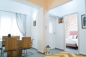 House, 3 Bedrooms, Smoking, Patio | Living room | Books - Aneseas Syros Ermoupoli (Syros)