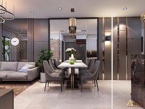 아파트, 침실 2개, 발코니 | 다이닝