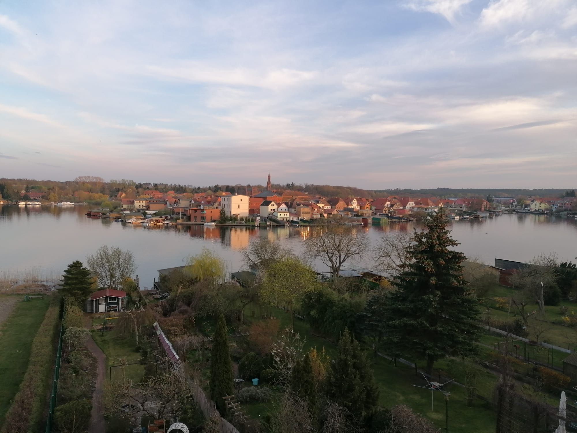 Blick vom Fenster auf den Malchower See