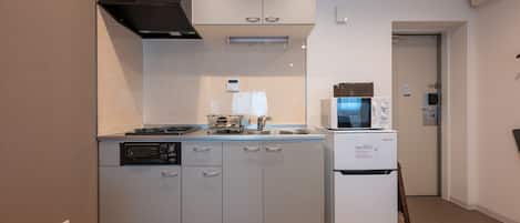 Deluxe Twin Room, Non Smoking (check-in is not available after 10PM) | Private kitchenette | Fridge, microwave, freezer