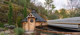 Eco chalet ,  grande terrasse ,vue imprenable.