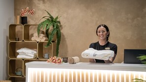 Behandlingsrum til par, sauna, boblebad, dampbad, kropsbehandlinger