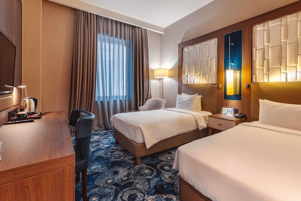 Classic Room, 2 Single Beds | In-room safe, desk, laptop workspace, blackout curtains