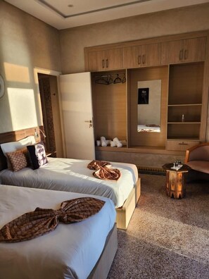 Chambre Lits Jumeaux Vue Sur Mer | 1 bedroom, free WiFi - Riad Ras Lafaa (Safi)