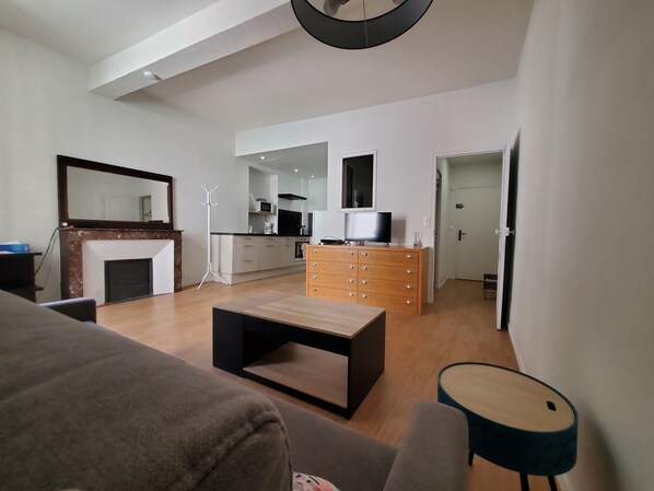 Living area - Grand Studio en Plein Centre Ville (Arles)