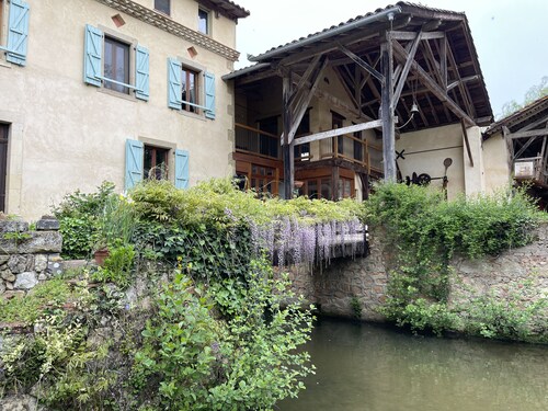 Beautiful old watermill with natural swimming pool. Only 50  minutes to Toulouse