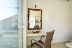 Luxury Villa | Living area | 32-inch Smart TV with cable channels, TV - Sagma Villas (Santorini)