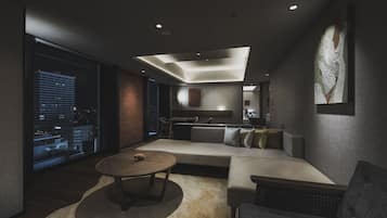 特級雙床房, 非吸煙房 (Q_Suite) | 客廳 | 42 吋智能電視連數碼電視頻道