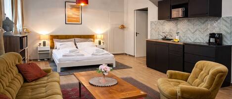 1 chambre, fer et planche à repasser, Wi-Fi gratuit