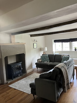 TV connectée, cheminée