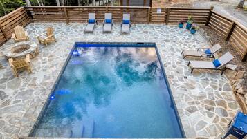A heated pool