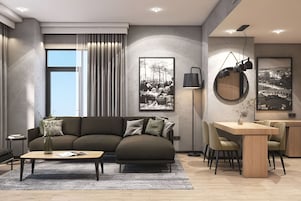 Ropa de cama de alta calidad y minibar