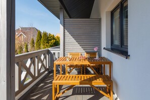 Appartement, 2 slaapkamers, terras, uitzicht op zee | Balkon