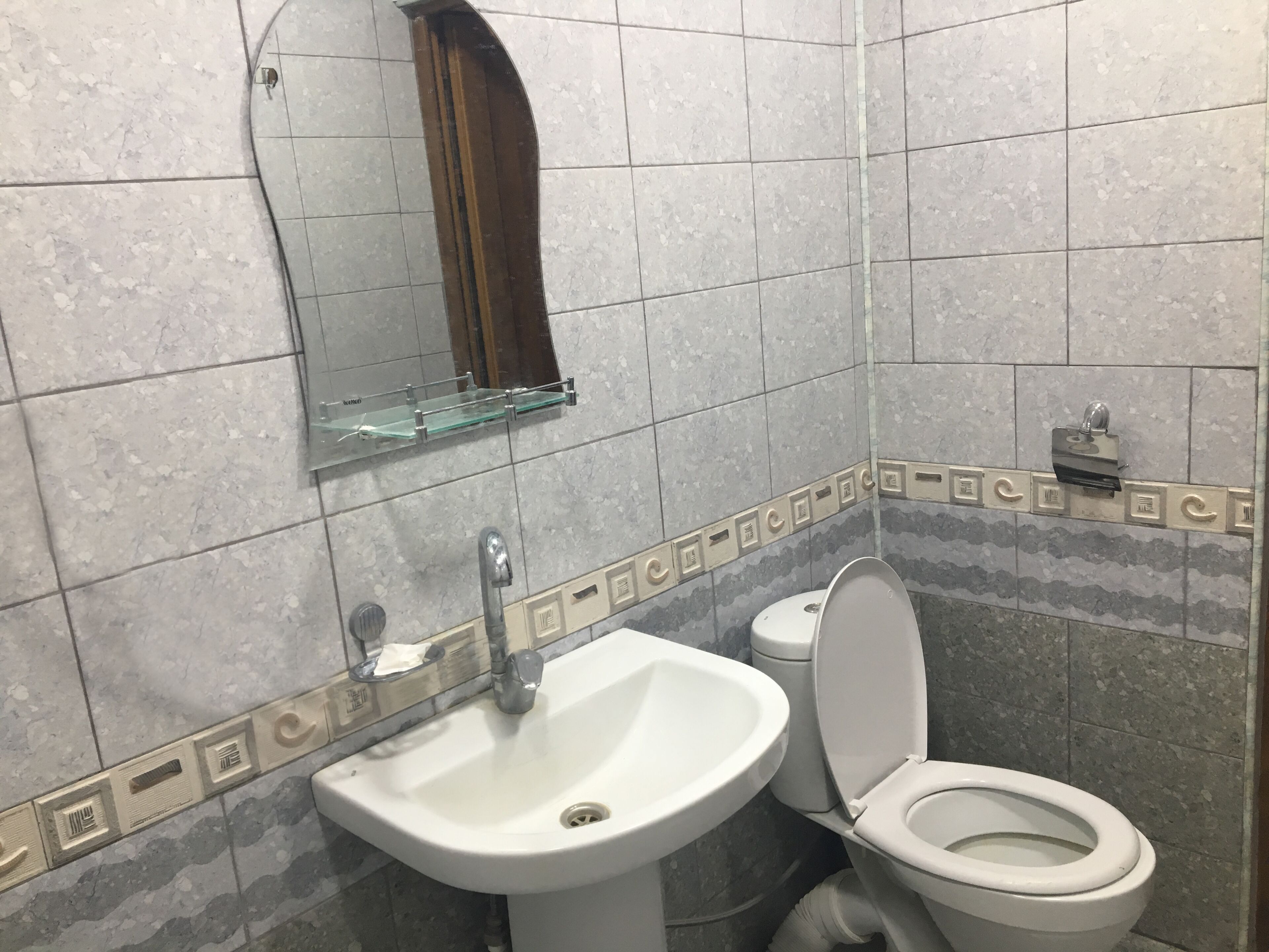 standard room, 1 double bed | bathroom | shower, rainfall showerhead, designer toiletries, slippers