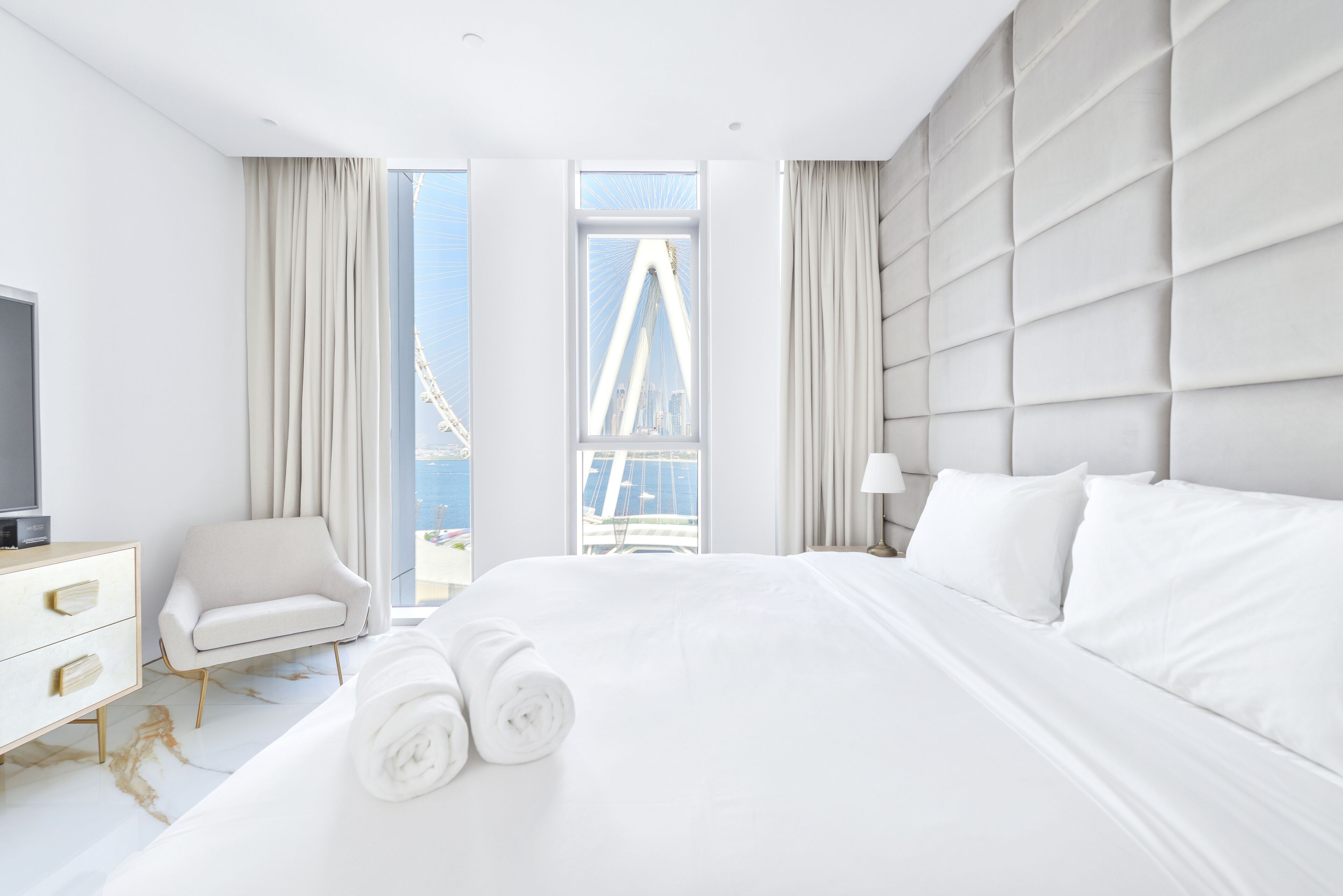 Departamento panorámico, 2 habitaciones, balcón, frente al océano | 2 habitaciones y sábanas de algodón egipcio 