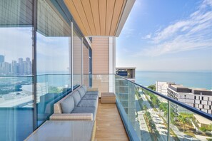 Appartement Luxe, 3 chambres, balcon, vue mer | Balcon