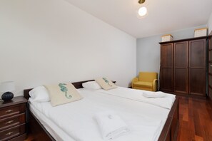 อพาร์ทเมนท์, 1 ห้องนอน, ระเบียง | 1 ห้องนอน, ผ้าปูที่นอน