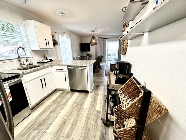 Condo, 2 Bedrooms | Private kitchen | Fridge, coffee/tea maker, toaster