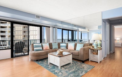 Amazing View from 2 BR 2 BA Beachfront Building with Indoor Pool