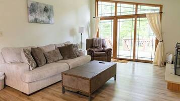 Smart TV, fireplace, table football, printers