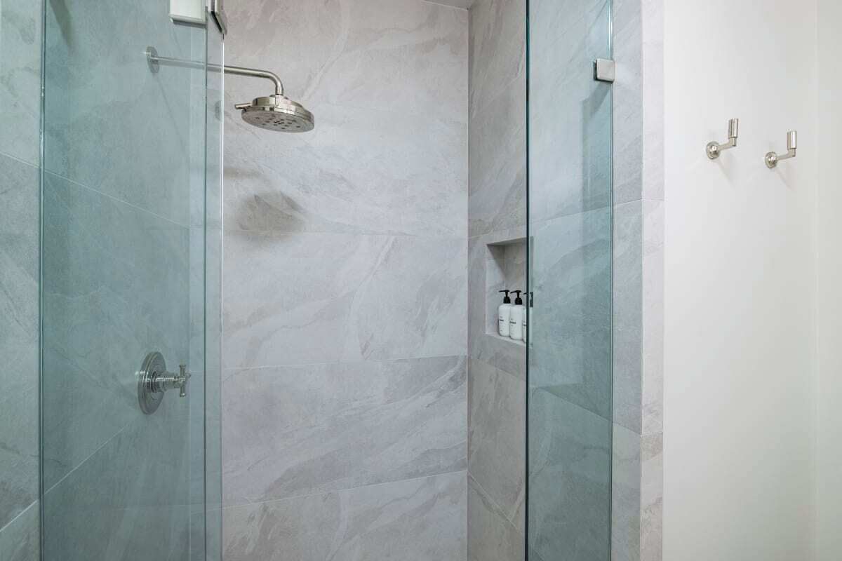 Eco-friendly toiletries, hair dryer, towels