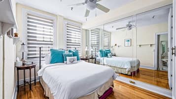 1 slaapkamer, een bureau, een strijkplank/strijkijzer, gratis wifi