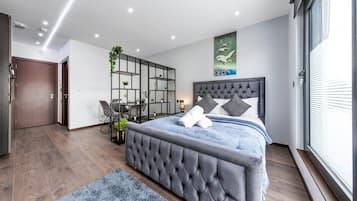 1 soverom, strykejern/-brett, wi-fi og sengetøy