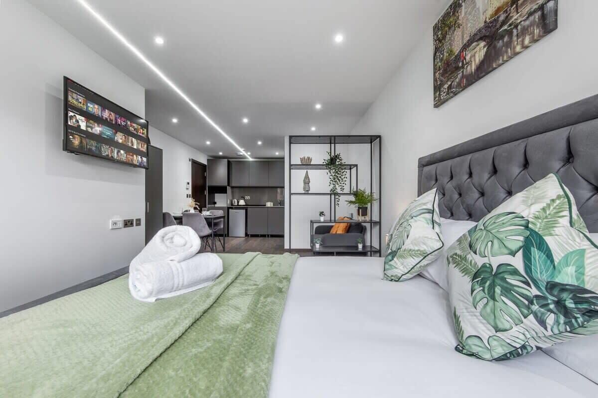 1 sovrum, strykjärn/strykbräda, wi-fi och sängkläder