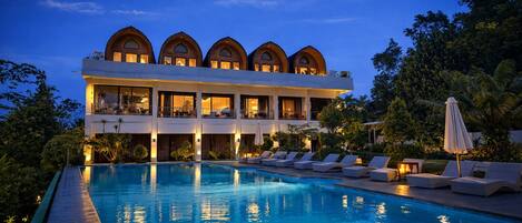 A szálláshely homlokzata