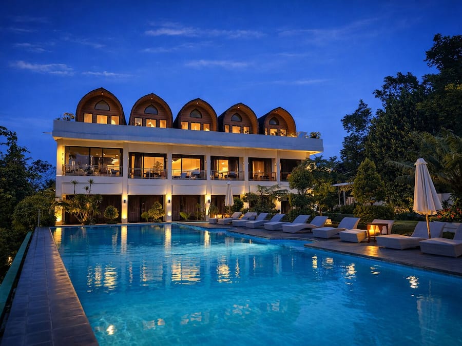 Mặt tiền nơi lưu trú