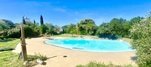 A heated pool