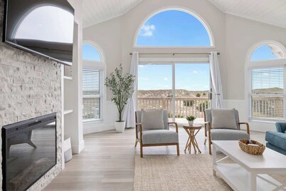 Updated Oceanfront Beach House w/ Pool & Hot Tub! Top Rated & Steps to Beach!