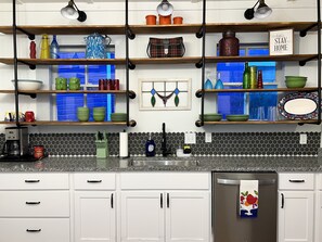 Microwave, oven, stovetop, dishwasher