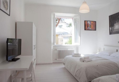 2 habitaciones, escritorio, tabla de planchar con plancha y wifi gratis . Cleo Giglio