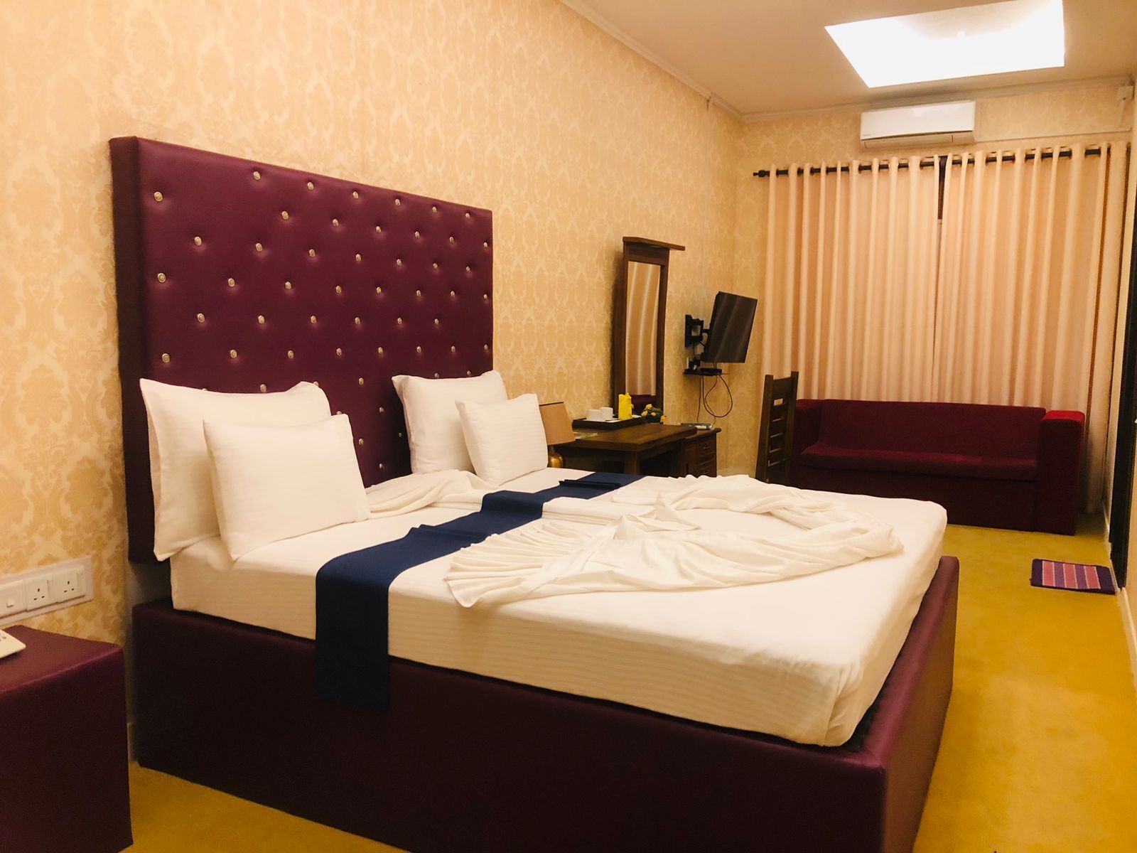 Deluxe Double Room | Premium bedding, desk, laptop workspace, iron/ironing board