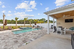 House, 5 Bedrooms, Private Pool | Terrace/patio - Beach House - Sugary Sands by PHG (Panama City Beach)