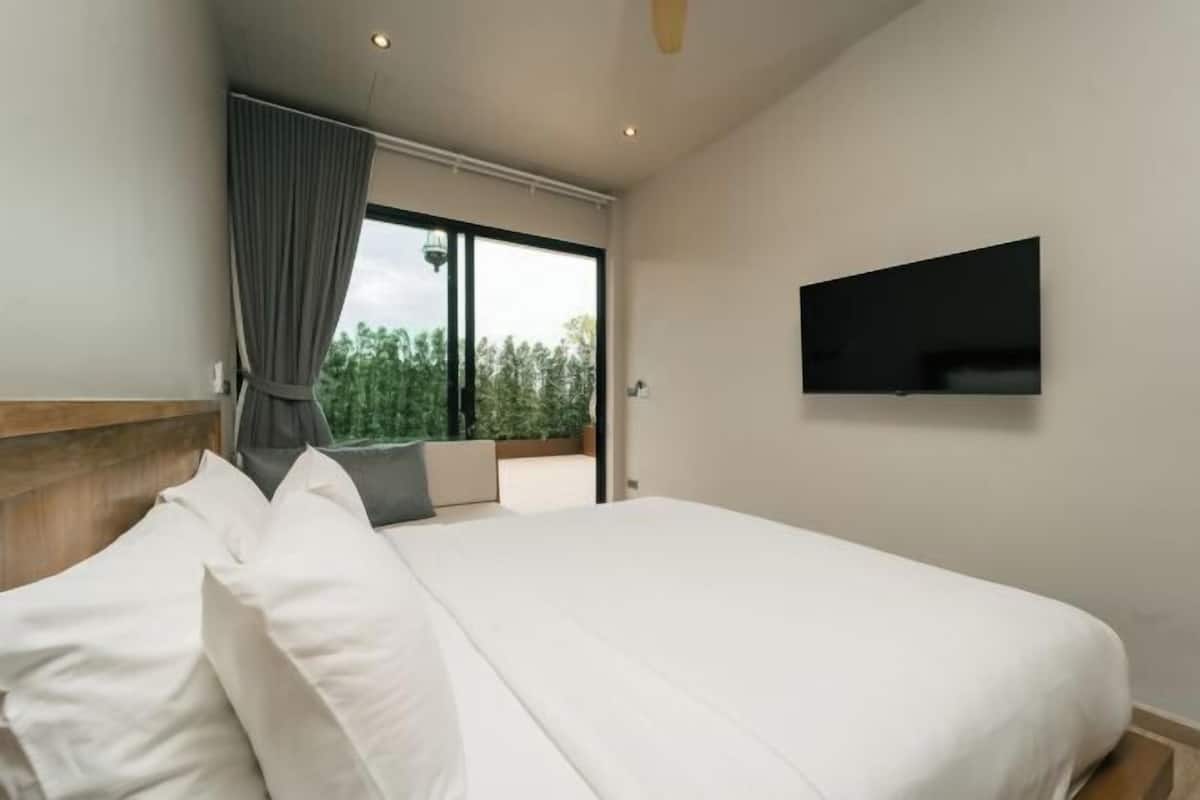 1 slaapkamer, luxe beddengoed, een minibar, een kluis op de kamer