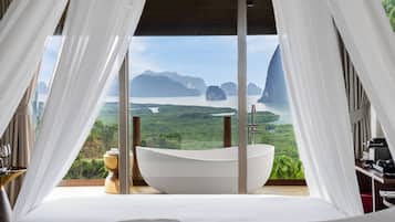 Luxury Villa, 1 King Bed, Bathtub, Sea View | View from room