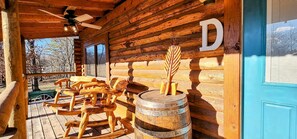 Terrace/patio - Music Mountain Retreat Cabin D (Hot Springs)