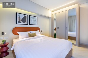 Superior Apartment, 1 Bedroom | In-room safe, blackout drapes, soundproofing, iron/ironing board - Prime Residence Sheikh Zayed (Sheikh Zayed City)