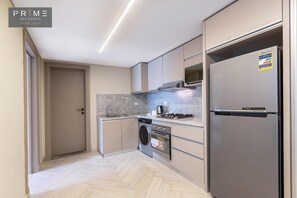 Standard Apartment, 1 Bedroom | 1 bedroom, in-room safe, blackout drapes, soundproofing