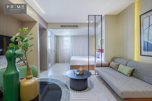 Estudio superior | Caja fuerte, cortinas opacas, sistema de insonorización