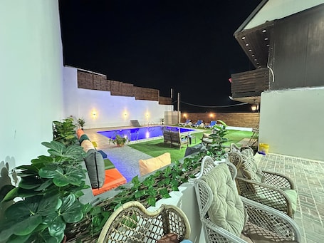 Terrace/patio. Villa Zain - Palestine Jericho Panorama View, Full Privacy & Pool