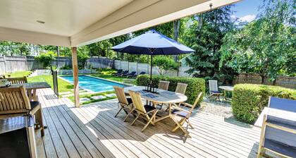 Enjoy a lovely summer retreat in Sag Harbor Village, 1 mile to Main Street