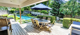 Enjoy a lovely summer retreat in Sag Harbor Village, 1 mile to Main Street